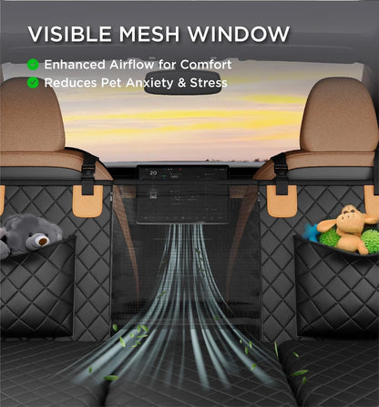 Water-resistant dog car seat extender cover
