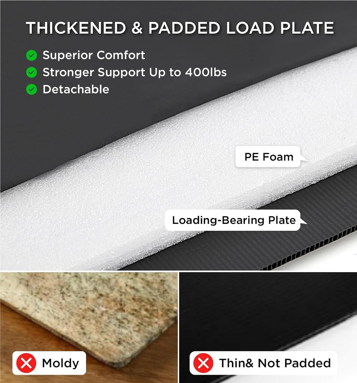 Foldable hard-bottom dog car seat extender cover